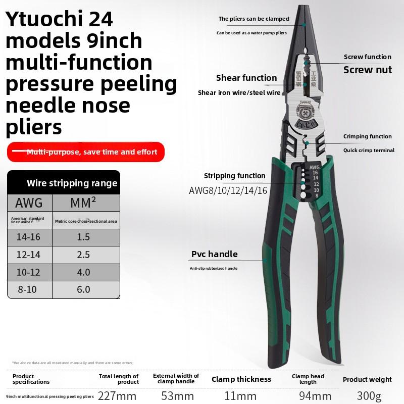 Плоскогубцы, Плоскогубцы, Бытовые Плоскогубцы для Проволоки, Электрические Специальные Косые Многофункциональные Плоскогубцы с Острогубцами, Промышленные Плоскогубцы