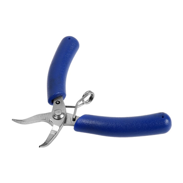 Длинногубцы изогнутые для электроники ТУНДРА mini, нержавеющая сталь, противоскользящие рукоятки, 90 мм